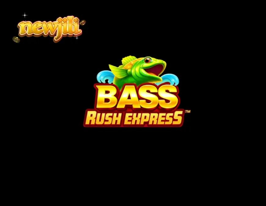 Bass Rush Express slot game interface na nagpapakita ng fishing theme